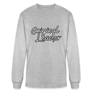 Original Leader - Men's Long Sleeve T-Shirt - heather gray - Front
