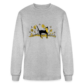 Cat Lover - Men's Long Sleeve T-Shirt - heather gray - Front