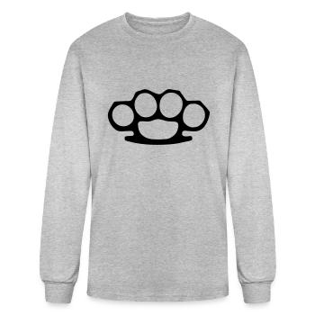 Brass Knuckles - Men's Long Sleeve T-Shirt - heather gray - Front