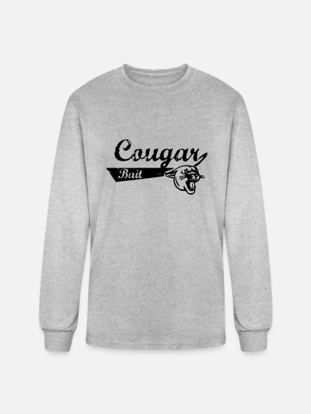 cougar bait - Men's Long Sleeve T-Shirt - heather gray
