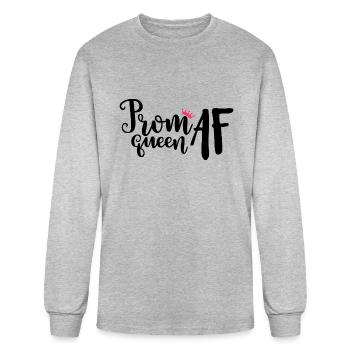Prom Queen Af - Men's Long Sleeve T-Shirt - heather gray - Front