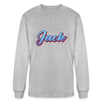 Jack - Men's Long Sleeve T-Shirt - heather gray - Front