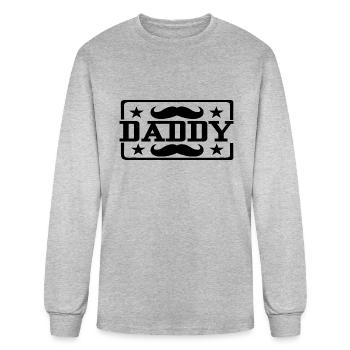 Daddy - Men's Long Sleeve T-Shirt - heather gray - Front