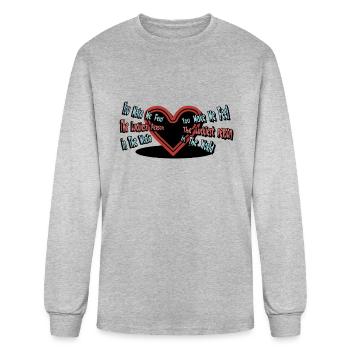 The Luckiest Person - Men's Long Sleeve T-Shirt - heather gray - Front