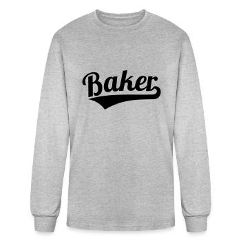 Baker - Men's Long Sleeve T-Shirt - heather gray - Front