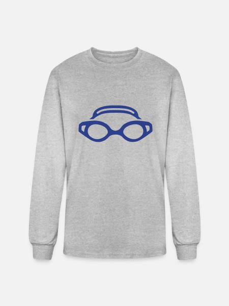 Goggles - Men's Long Sleeve T-Shirt - heather gray