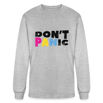 Pan Pride LGBTQ - Men's Long Sleeve T-Shirt - heather gray - Front