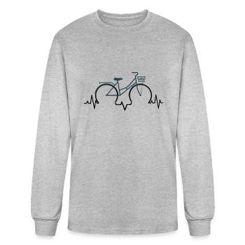 Bicycle Day Tour Bicyclette - Men's Long Sleeve T-Shirt - heather gray - Front