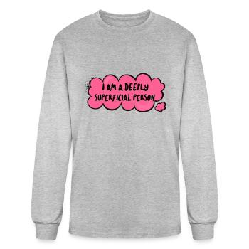 Superficial Person - Men's Long Sleeve T-Shirt - heather gray - Front