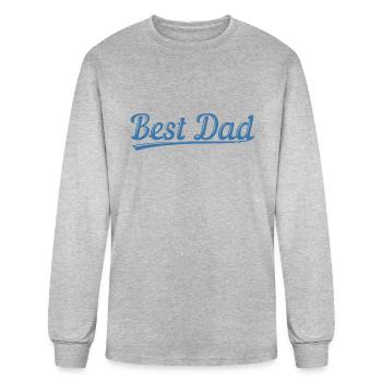 Best Dad. - Men's Long Sleeve T-Shirt - heather gray - Front