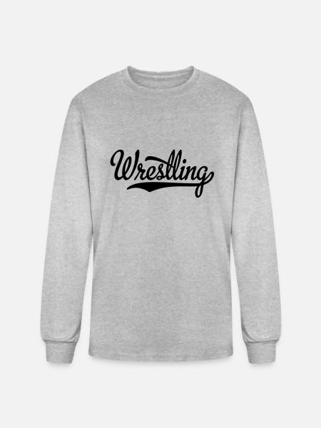 wrestling - Men's Long Sleeve T-Shirt - heather gray