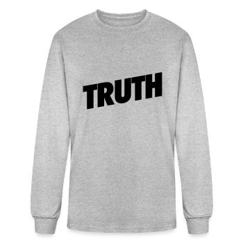 Truth - Men's Long Sleeve T-Shirt - heather gray - Front