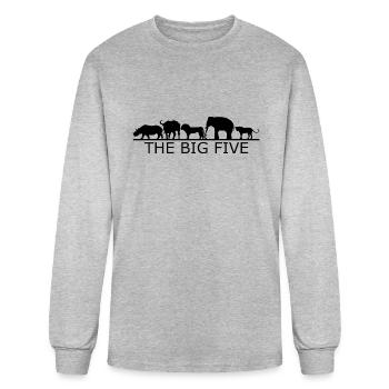 Safari - Men's Long Sleeve T-Shirt - heather gray - Front