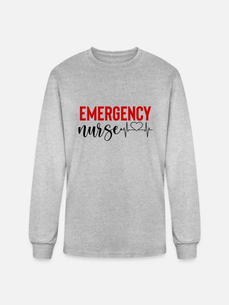 Emergency Nurse - Men's Long Sleeve T-Shirt - heather gray