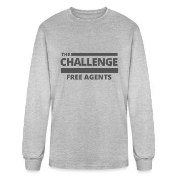Free Agents - Men's Long Sleeve T-Shirt - heather gray - Front