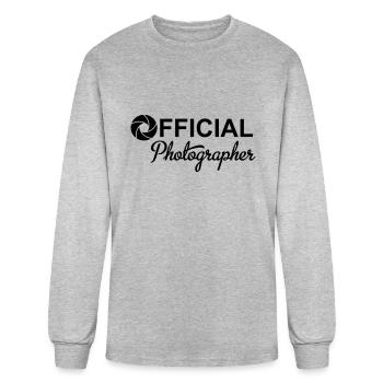 photographer - Men's Long Sleeve T-Shirt - heather gray - Front