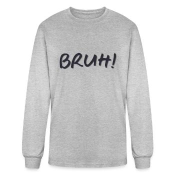 Bruh 70s - Men's Long Sleeve T-Shirt - heather gray - Front