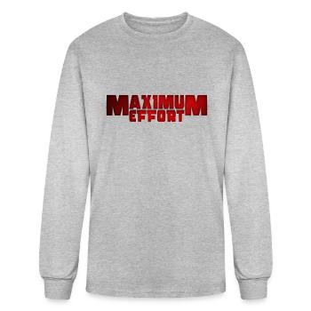 Maximum Effort travel - Men's Long Sleeve T-Shirt - heather gray - Front