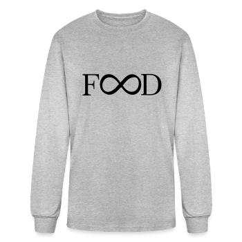 food infinity - Men's Long Sleeve T-Shirt - heather gray - Front