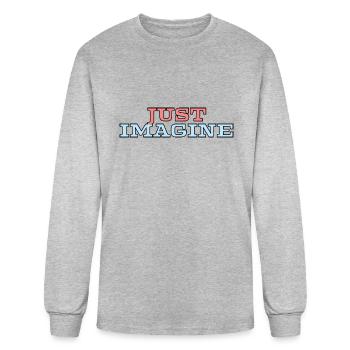 Just Imagine - Men's Long Sleeve T-Shirt - heather gray - Front