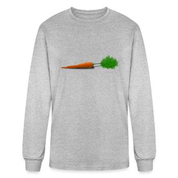 Carrot - Men's Long Sleeve T-Shirt - heather gray - Front