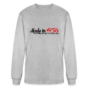 1956 - Men's Long Sleeve T-Shirt - heather gray - Front