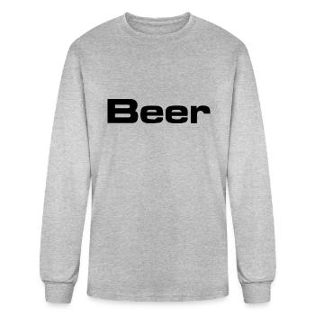 Beer - Men's Long Sleeve T-Shirt - heather gray - Front