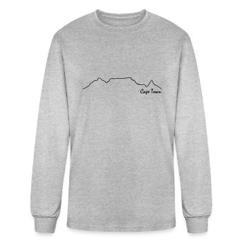 TableMountain-Cape Town - Men's Long Sleeve T-Shirt - heather gray - Front