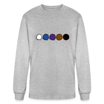 Jiu Jitsu Philosophy from White Belt to Black Belt - Men's Long Sleeve T-Shirt - heather gray - Front