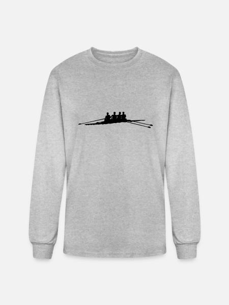 rowing - Men's Long Sleeve T-Shirt - heather gray