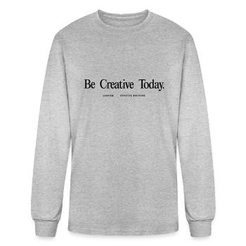 Be Creative Today - Men's Long Sleeve T-Shirt - heather gray - Front