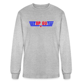 TOP GUT - Men's Long Sleeve T-Shirt - heather gray - Front