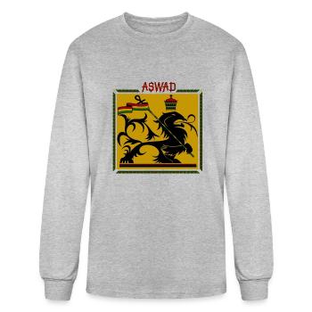 Aswad Reggae - T-shirt à manches longues Homme - gris chiné - Devant
