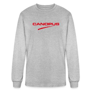 Canopus Logo - Men's Long Sleeve T-Shirt - heather gray - Front