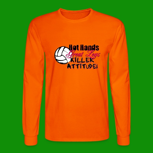 Hot Hands Volleyball - Men's Long Sleeve T-Shirt