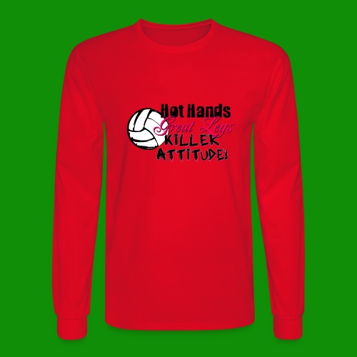 Hot Hands Volleyball - Men's Long Sleeve T-Shirt