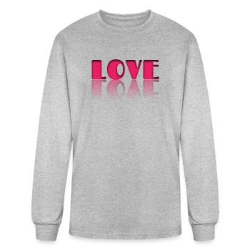 Love - Couples relationship - Men's Long Sleeve T-Shirt - heather gray - Front
