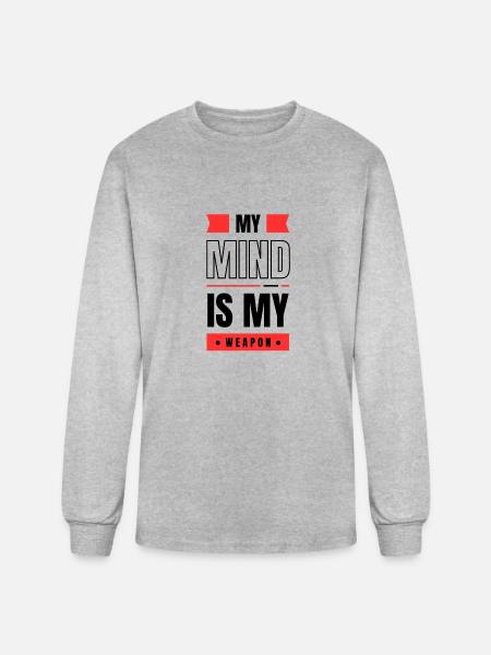 Mind Weapon - Men's Long Sleeve T-Shirt - heather gray