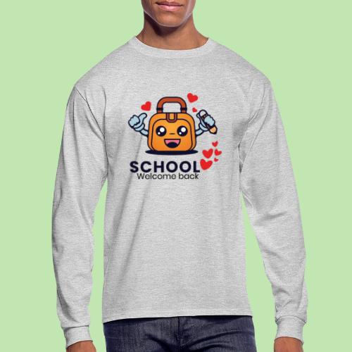 first day of school outfit- school Welcome back - Men's Long Sleeve T-Shirt