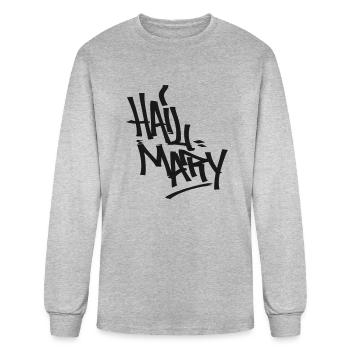 hail mary - Men's Long Sleeve T-Shirt - heather gray - Front
