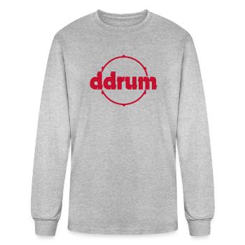 ddrum logo - Men's Long Sleeve T-Shirt - heather gray - Front