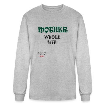 Mother's Love Products - Men's Long Sleeve T-Shirt - heather gray - Front