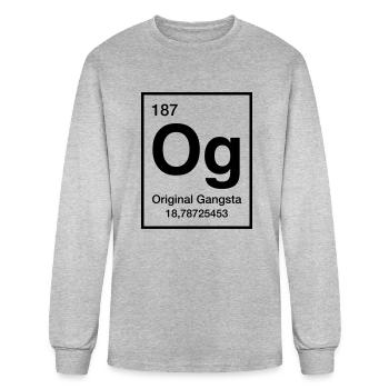 Original gangsta - Men's Long Sleeve T-Shirt - heather gray - Front