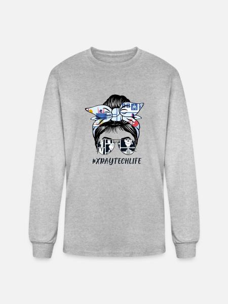 Xray tech life - Men's Long Sleeve T-Shirt - heather gray