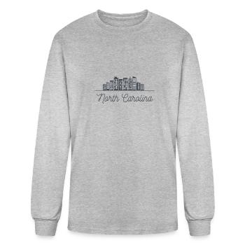 North Carolina - North Carolina - Men's Long Sleeve T-Shirt - heather gray - Front