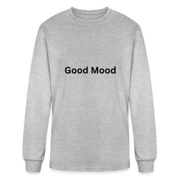 Good Mood - Men's Long Sleeve T-Shirt - heather gray - Front