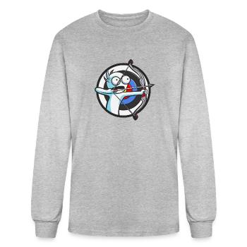 Mad About Archery simple - Men's Long Sleeve T-Shirt - heather gray - Front