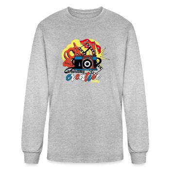 Do something creative today. Creativity - Men's Long Sleeve T-Shirt - heather gray - Front