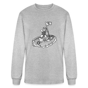 Kawaii Chibi Sailor - Men's Long Sleeve T-Shirt - heather gray - Front