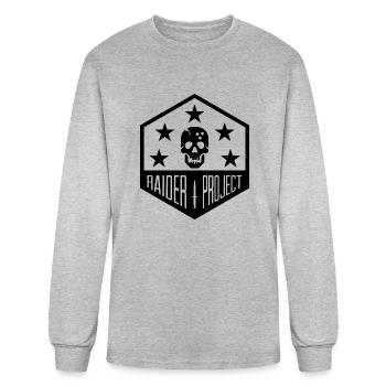 marine raiders t - Men's Long Sleeve T-Shirt - heather gray - Front